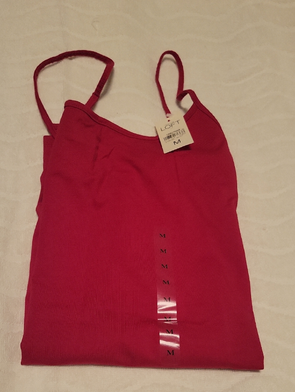 Ann Taylor LOFT Red Spaghetti Strap Tank Top (Cami) - Medium (M) - NEW (NWT)